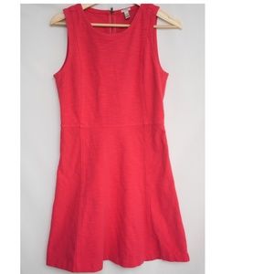 J.Crew coral knit princess-seam dress Sz 6